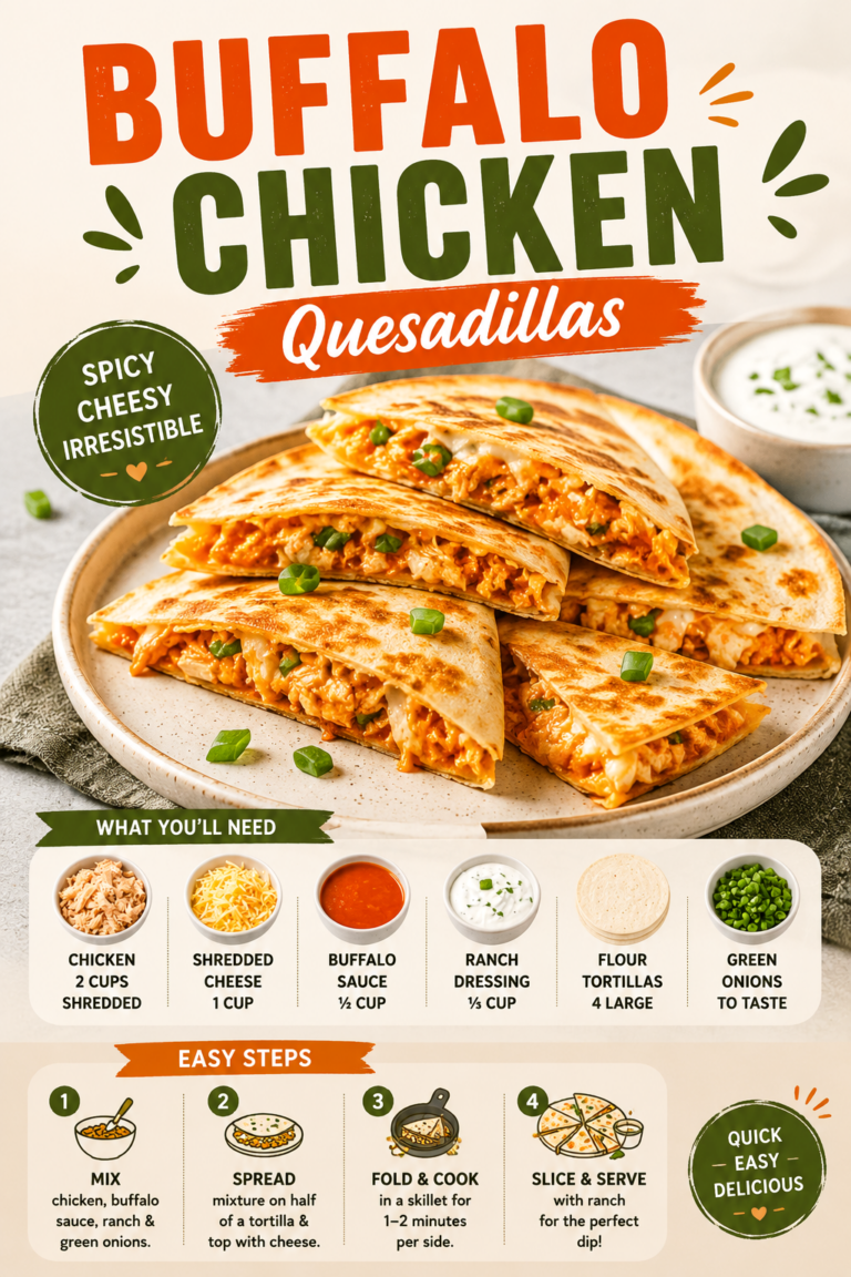 Buffalo Chicken Quesadillas Recipe  Easy Cheesy Dinner Ready in 15 Minutes