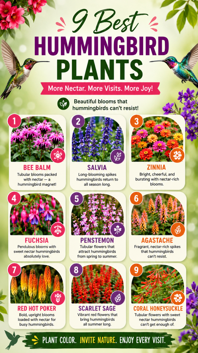 9 Best Hummingbird Plants to Attract More Hummingbirds to Your Garden Naturally