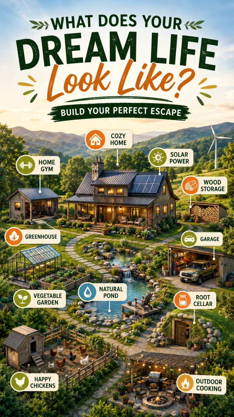 Dream Homestead Ideas for Sustainable Off-Grid Living and Cozy Country Life