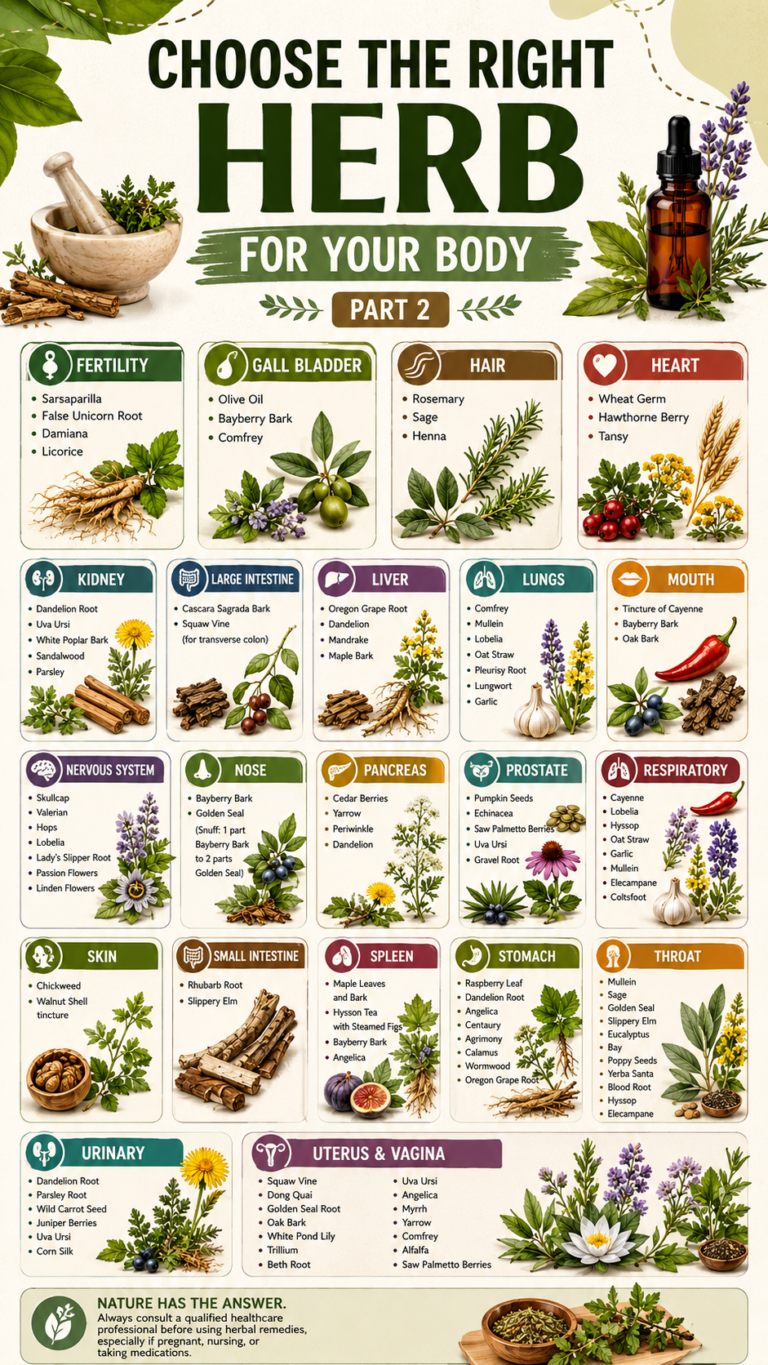 Best Herbs for Every Body System  Natural Herbal Wellness Guide Part 2