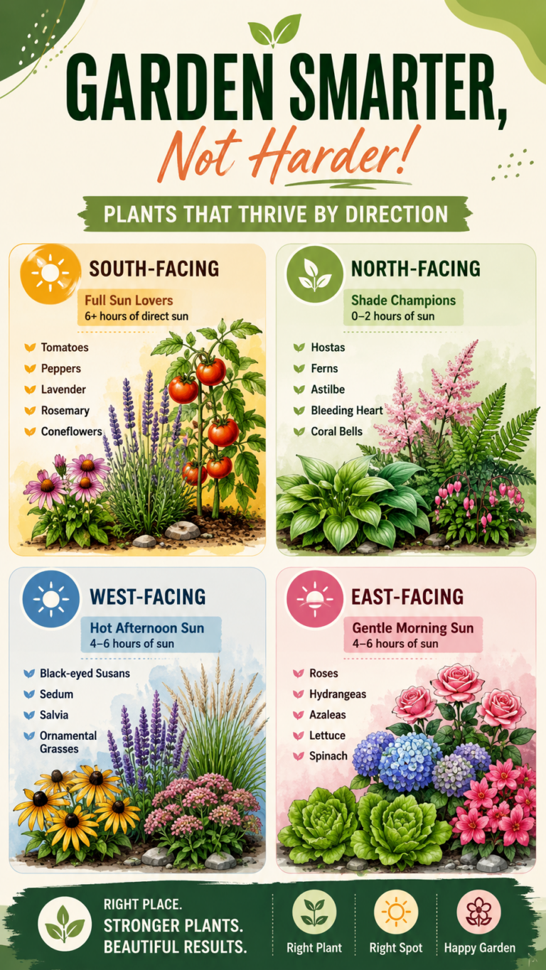 Best Plants for Every Sun Exposure Garden by House Direction Guide