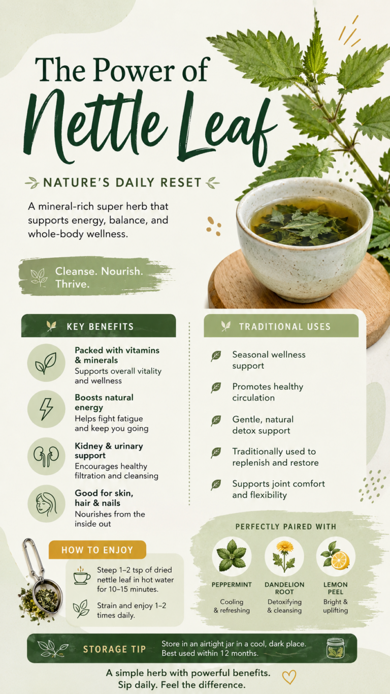 Nettle Leaf Benefits for Energy, Detox Support  Natural Wellness Guide