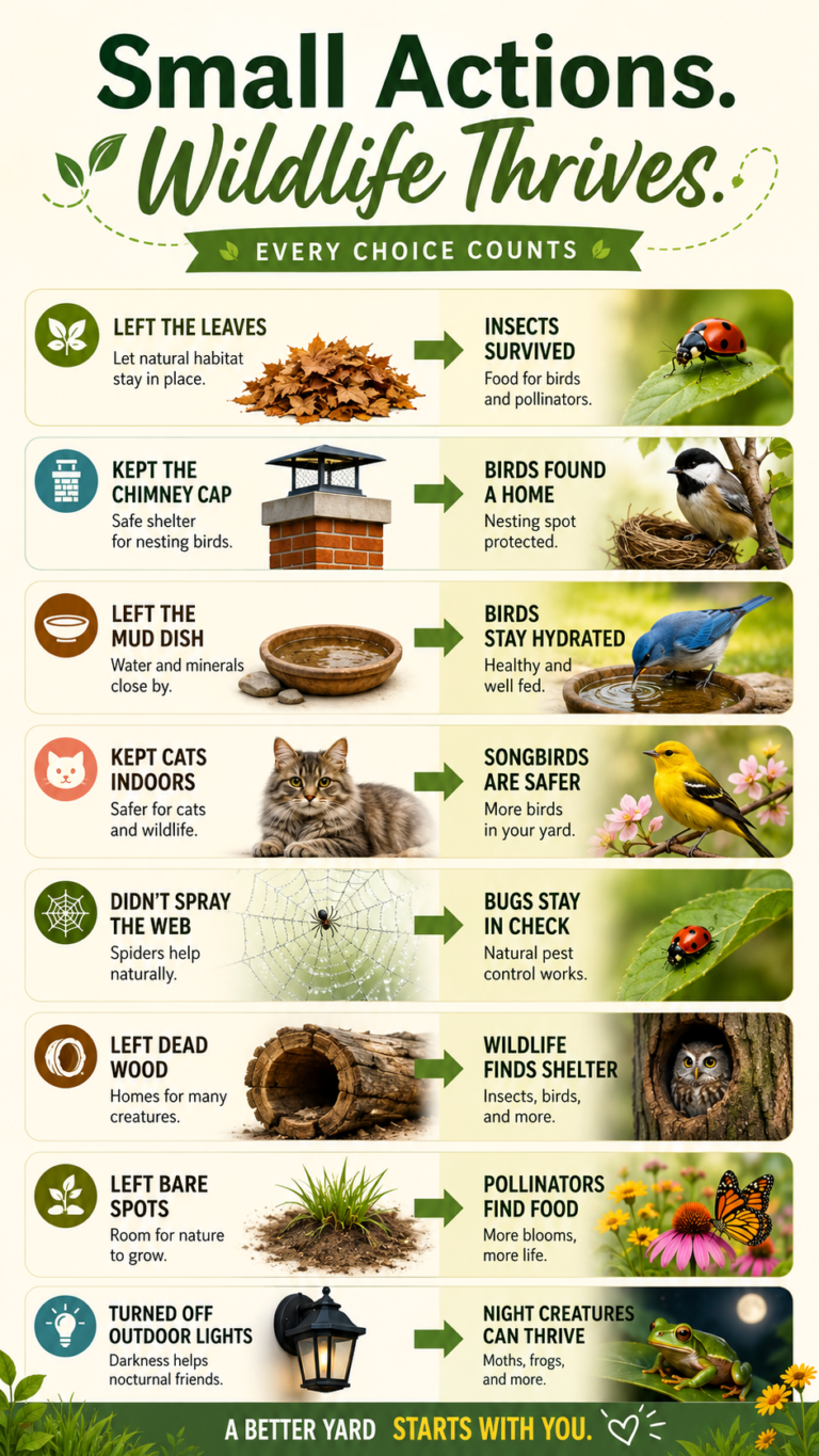8 Easy Wildlife-Friendly Yard Habits That Help Birds, Bees  Pollinators Thrive