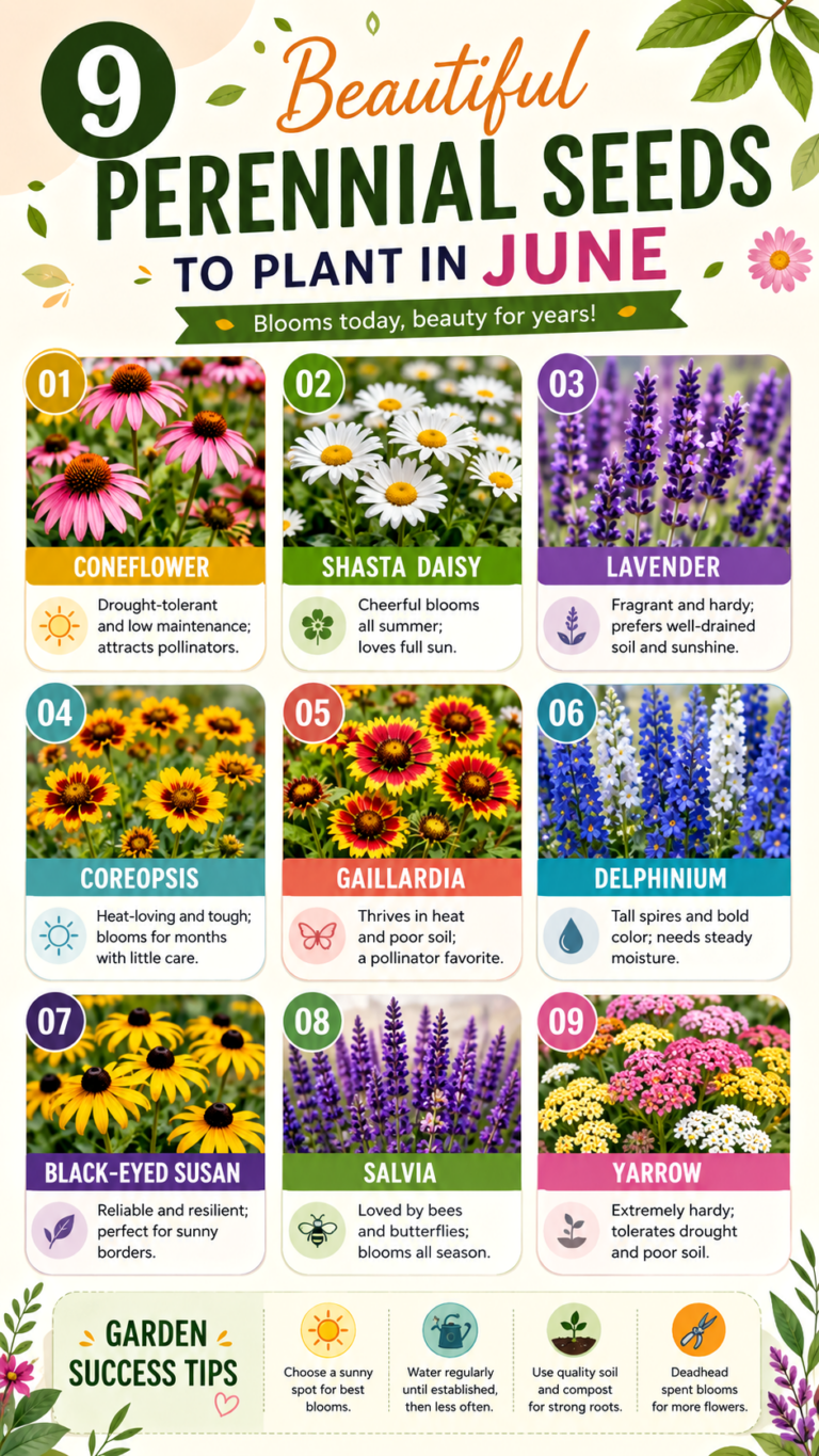 9 Perennial Seeds to Plant in June for a Colorful Garden All Summer Long