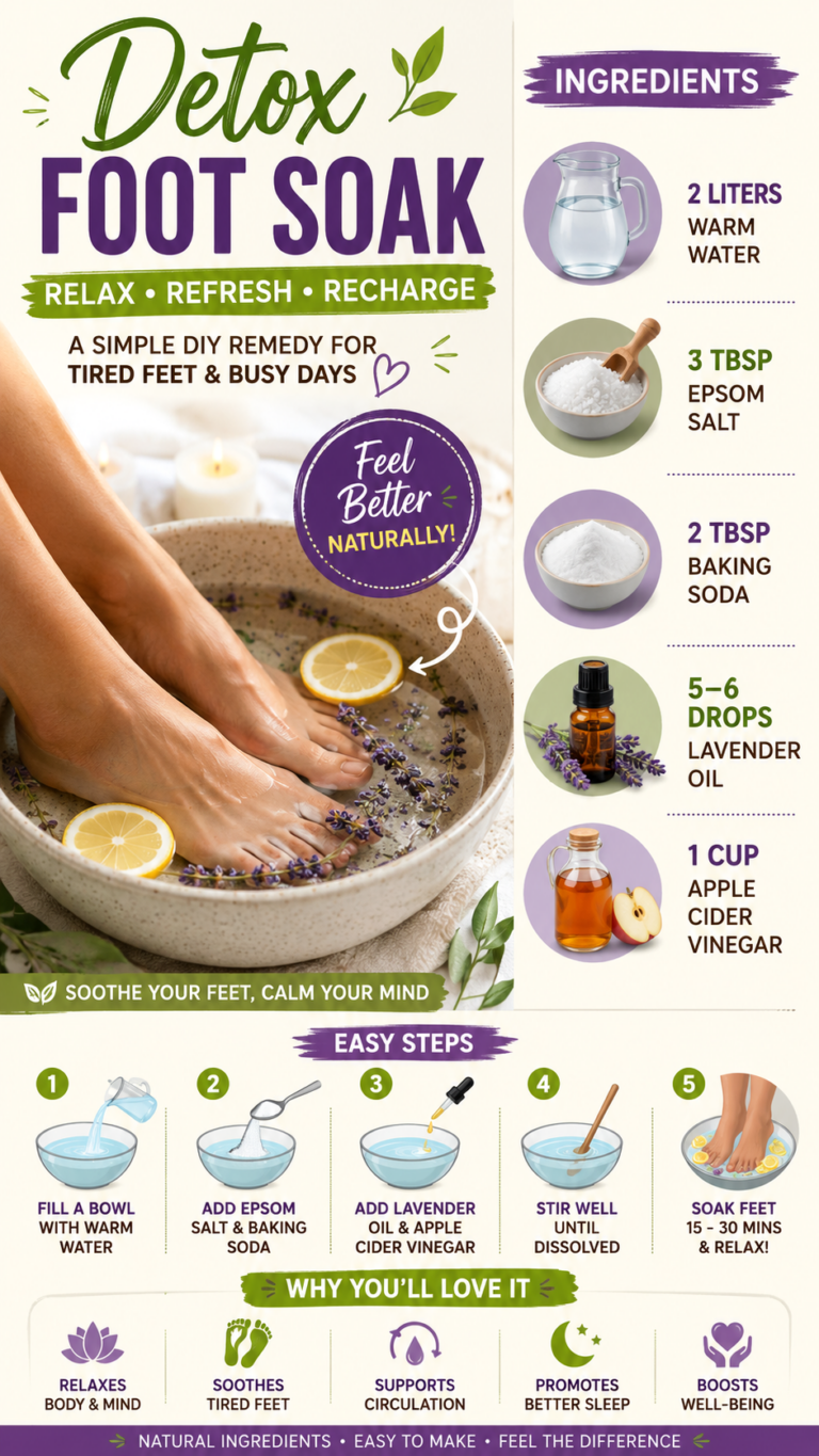 Detox Foot Soak Recipe for Relaxation, Circulation  Natural Wellness at Home