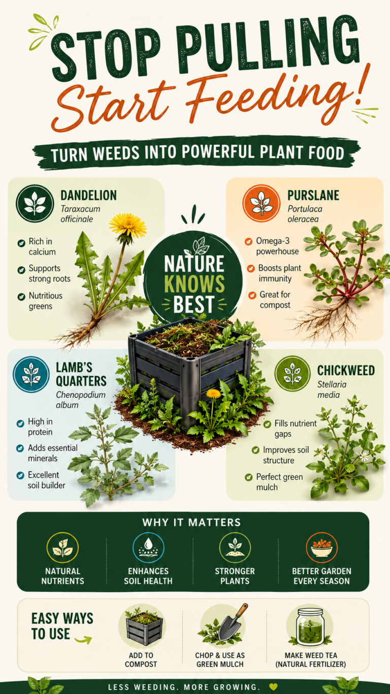 Stop Pulling These Weeds Turn Them Into Powerful Plant Food Naturally