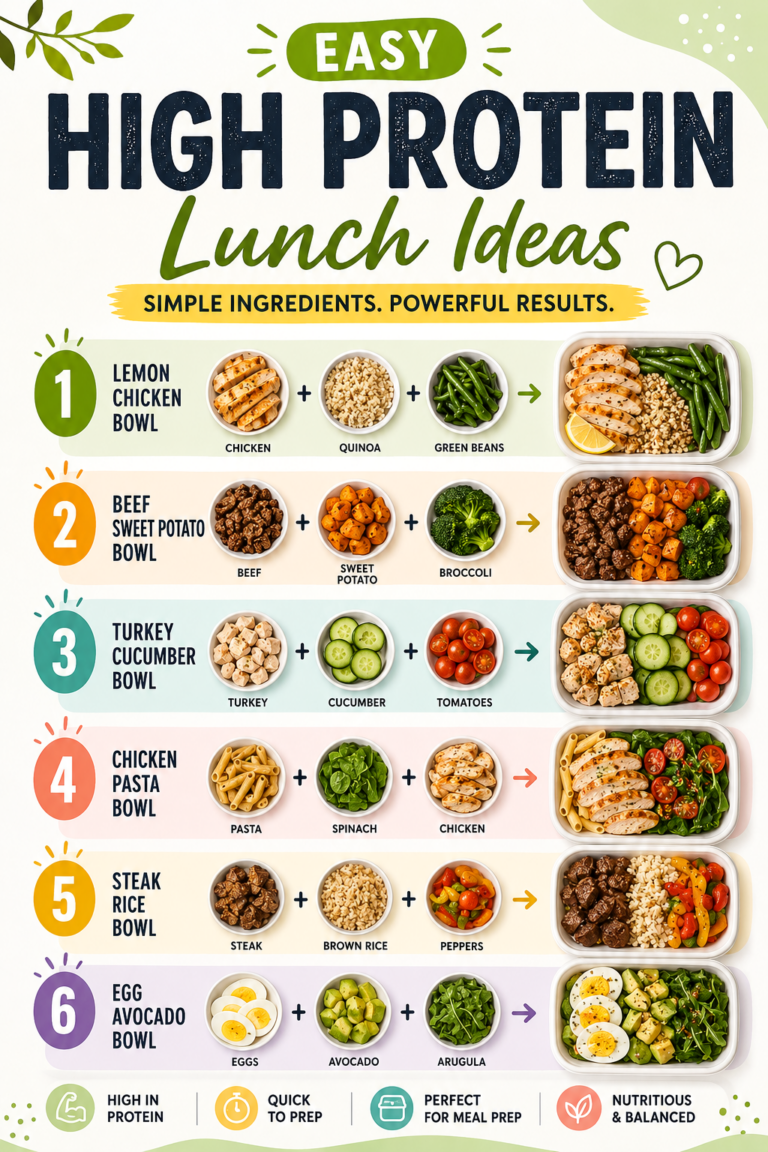 6 Easy High-Protein Lunch Ideas for Healthy Meal Prep  Quick Work Lunches