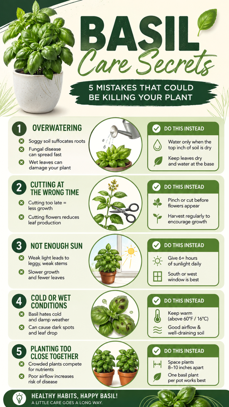 Basil Care Secrets 5 Common Mistakes That Stop Your Herb From Thriving
