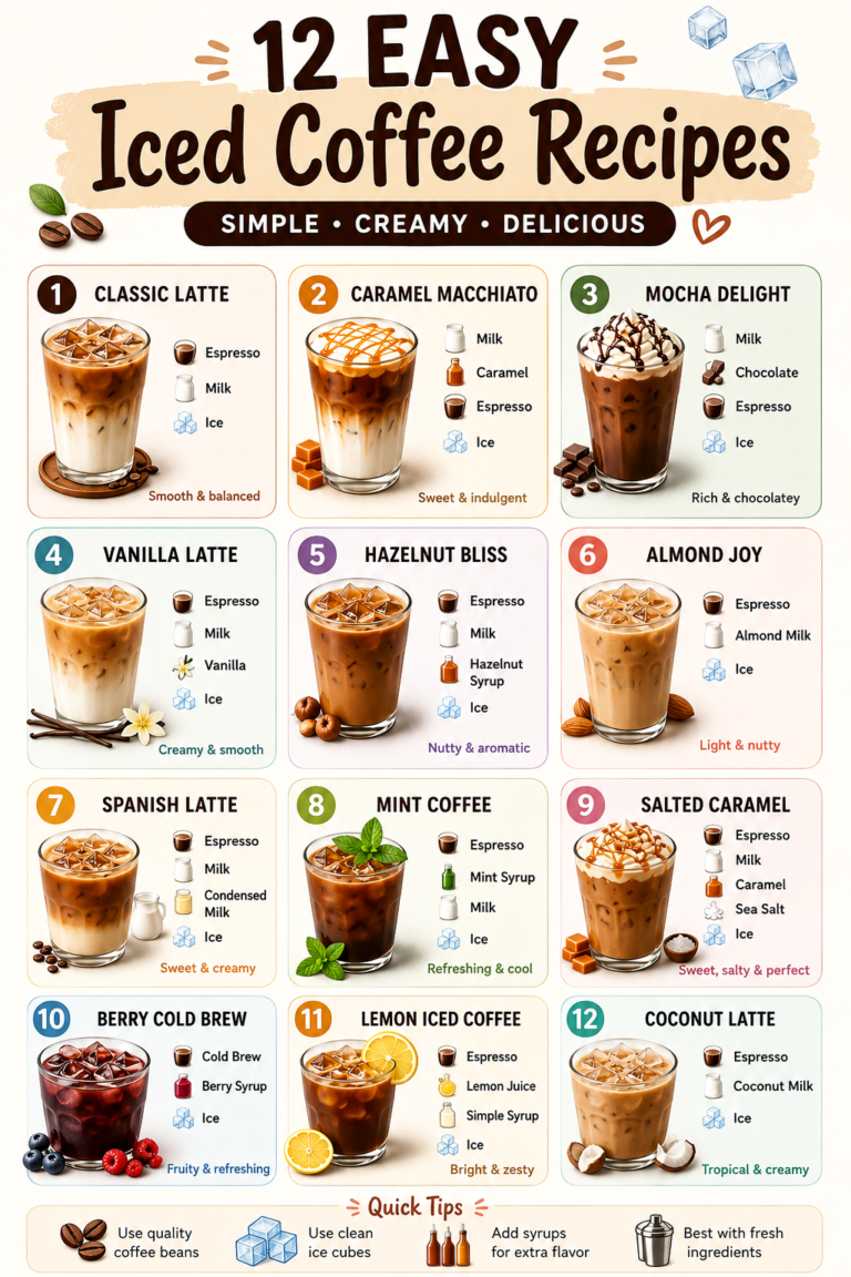 12 Easy Iced Coffee Recipes You Can Make at Home  Refreshing Cafe-Style Drinks