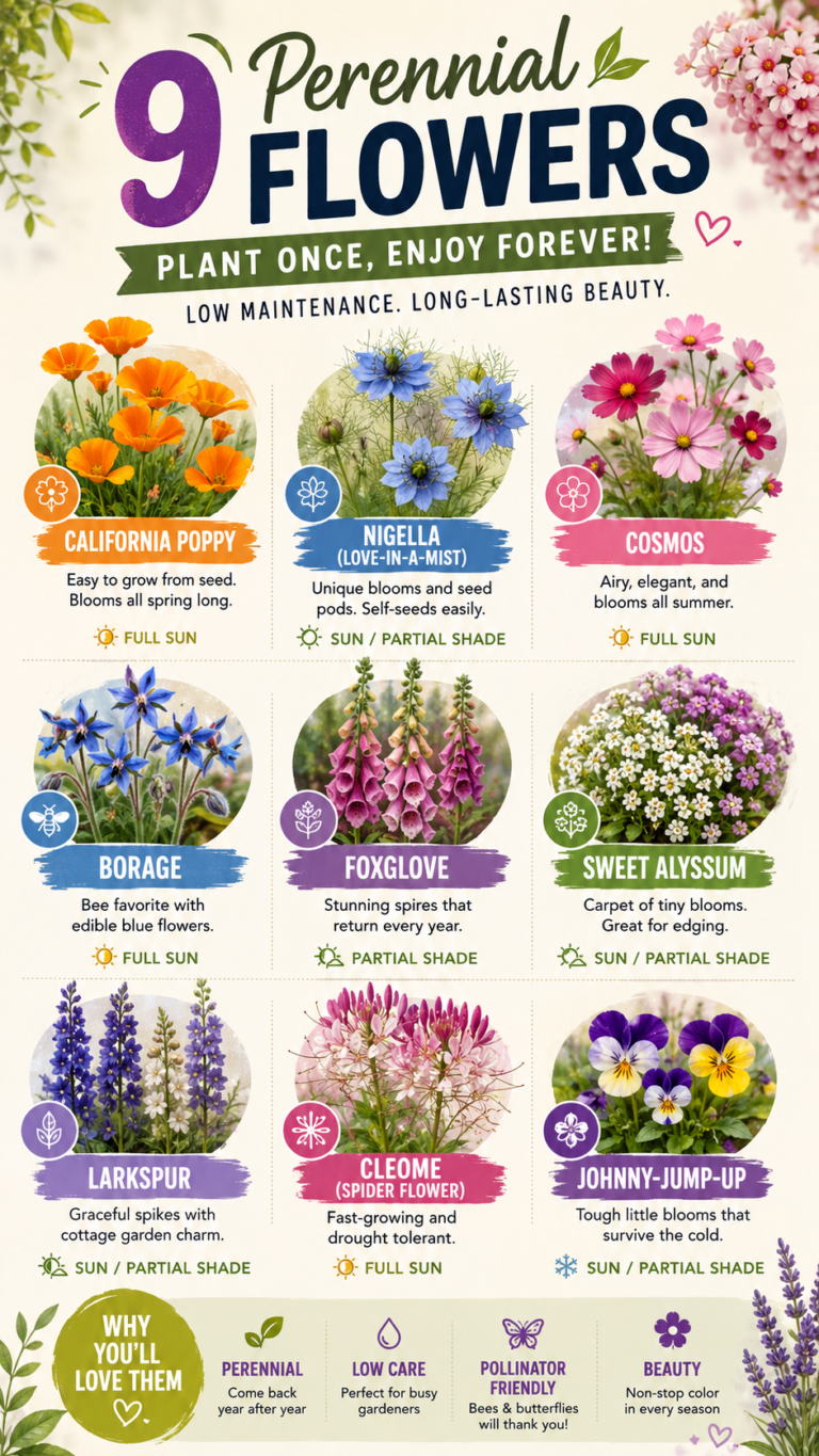 9 Perennial Flowers That Bloom Every Year for a Beautiful Low-Maintenance Garden