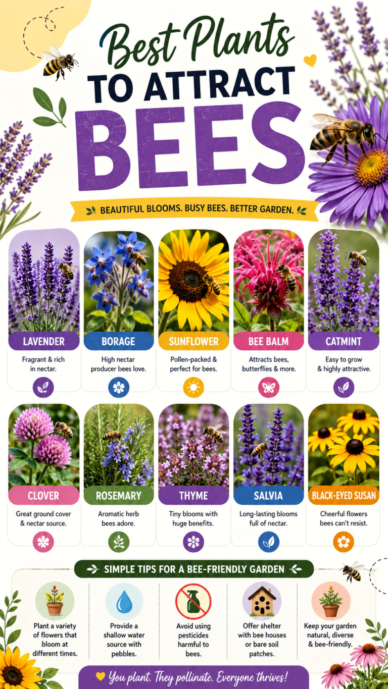 10 Best Bee-Friendly Plants to Attract Pollinators and Create a Thriving Garden