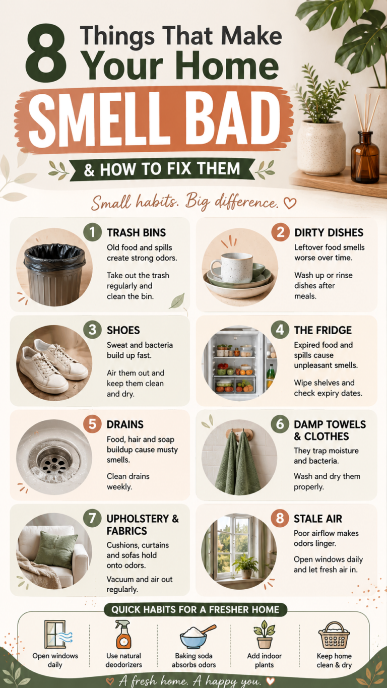 8 Things Making Your Home Smell Bad and Easy Fixes for a Fresher Space