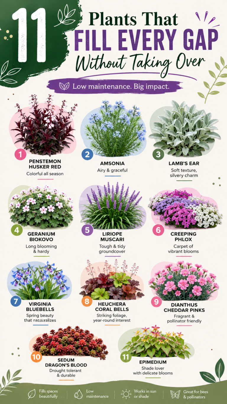 11 Gap-Filling Garden Plants That Stay Neat and Beautiful All Season Long