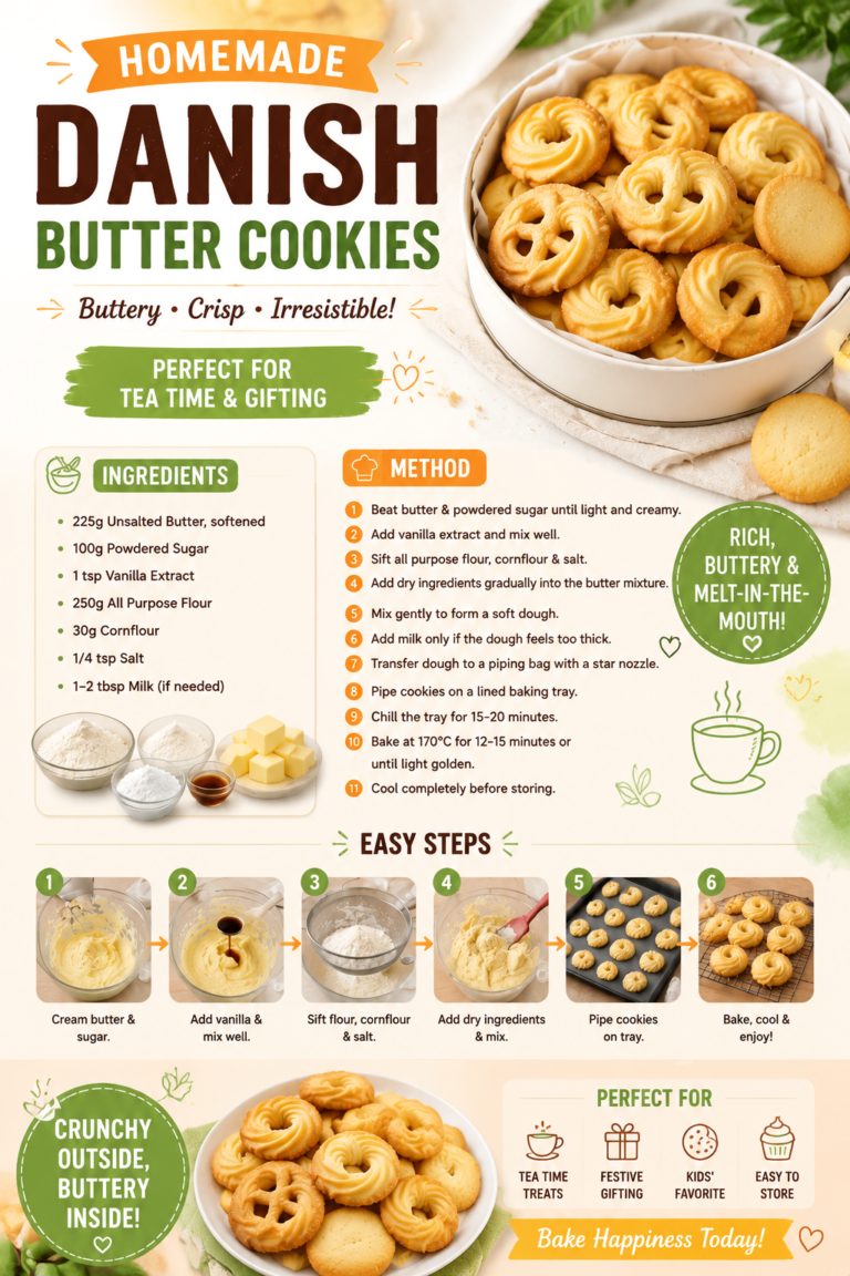Homemade Danish Butter Cookies Recipe  Buttery Melt-In-Your-Mouth Treats