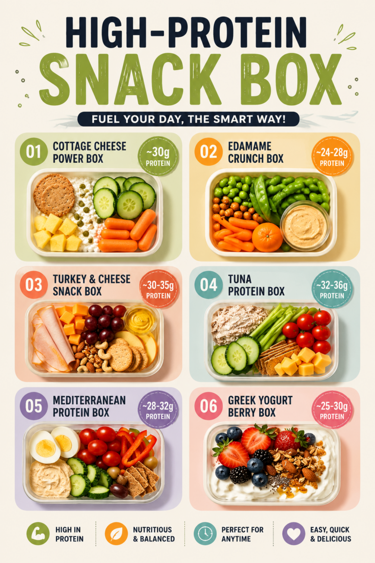 6 High Protein Snack Box Ideas for Healthy Meal Prep  Easy Grab-and-Go Snacks