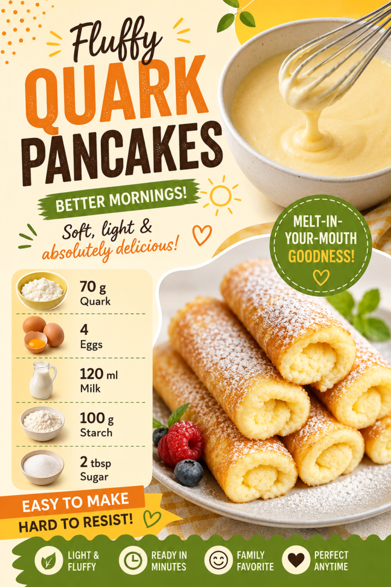 Fluffy Quark Pancakes Recipe  Easy, Light  Delicious Breakfast Idea