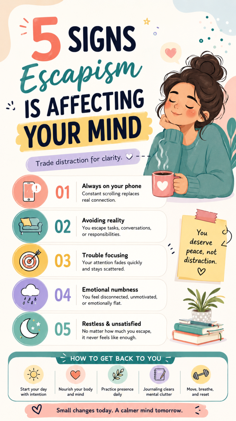 5 Signs Escapism Is Affecting Your Mind and How to Reclaim Your Focus Naturally