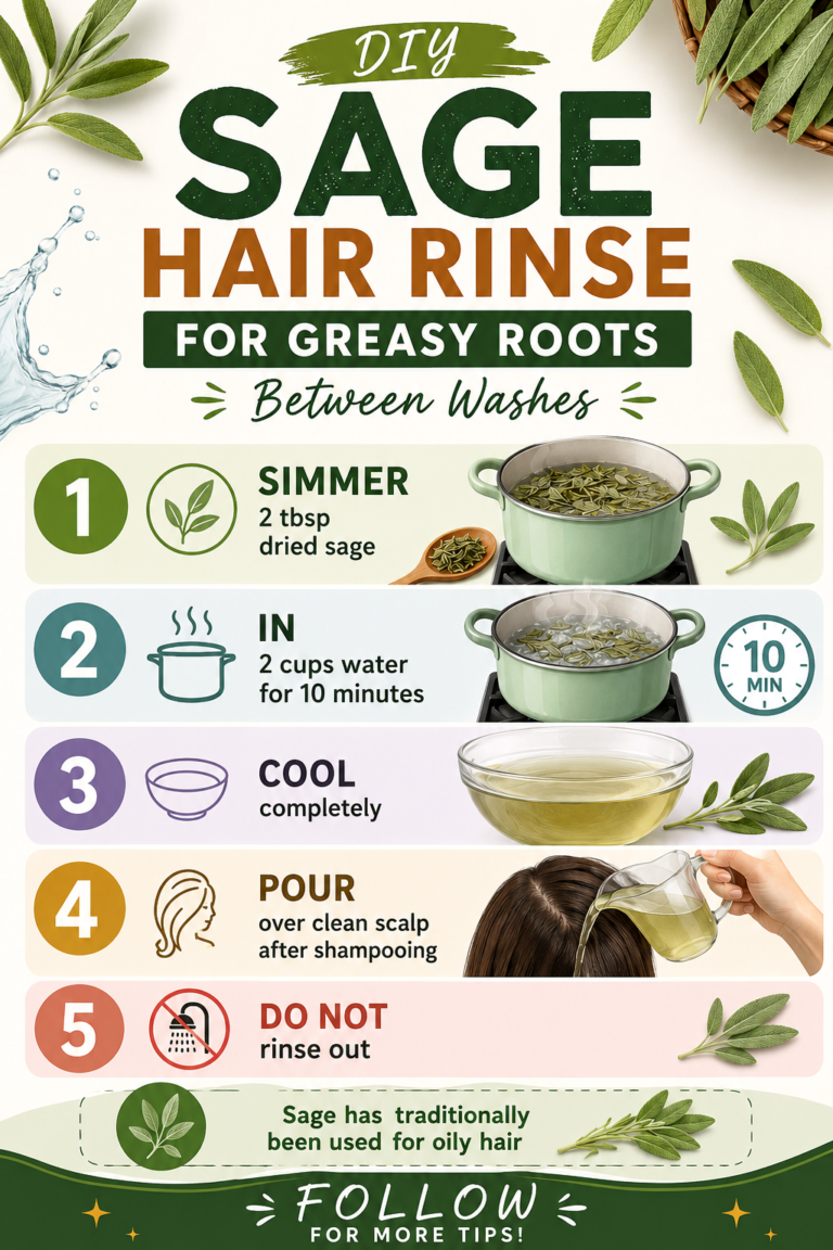DIY Sage Hair Rinse for Greasy Hair  Oily Scalp Between Washes Naturally