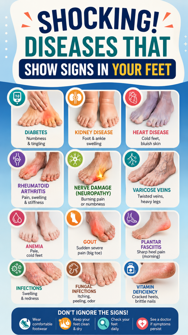 12 Foot Warning Signs That May Reveal Hidden Health Problems You Shouldnt Ignore