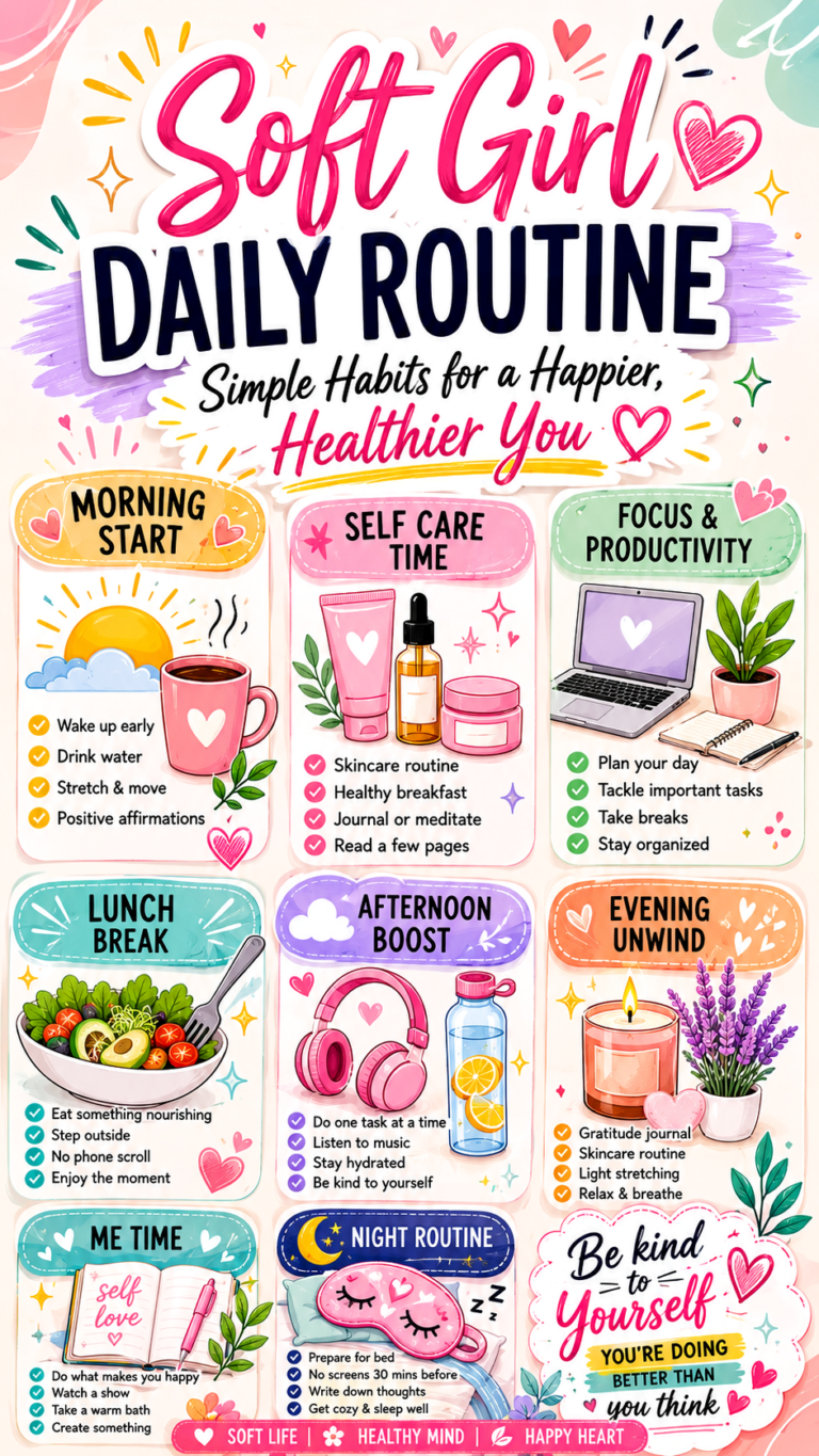 Soft Girl Daily Routine for Women  Self Care, Healthy Habits  Wellness Tips