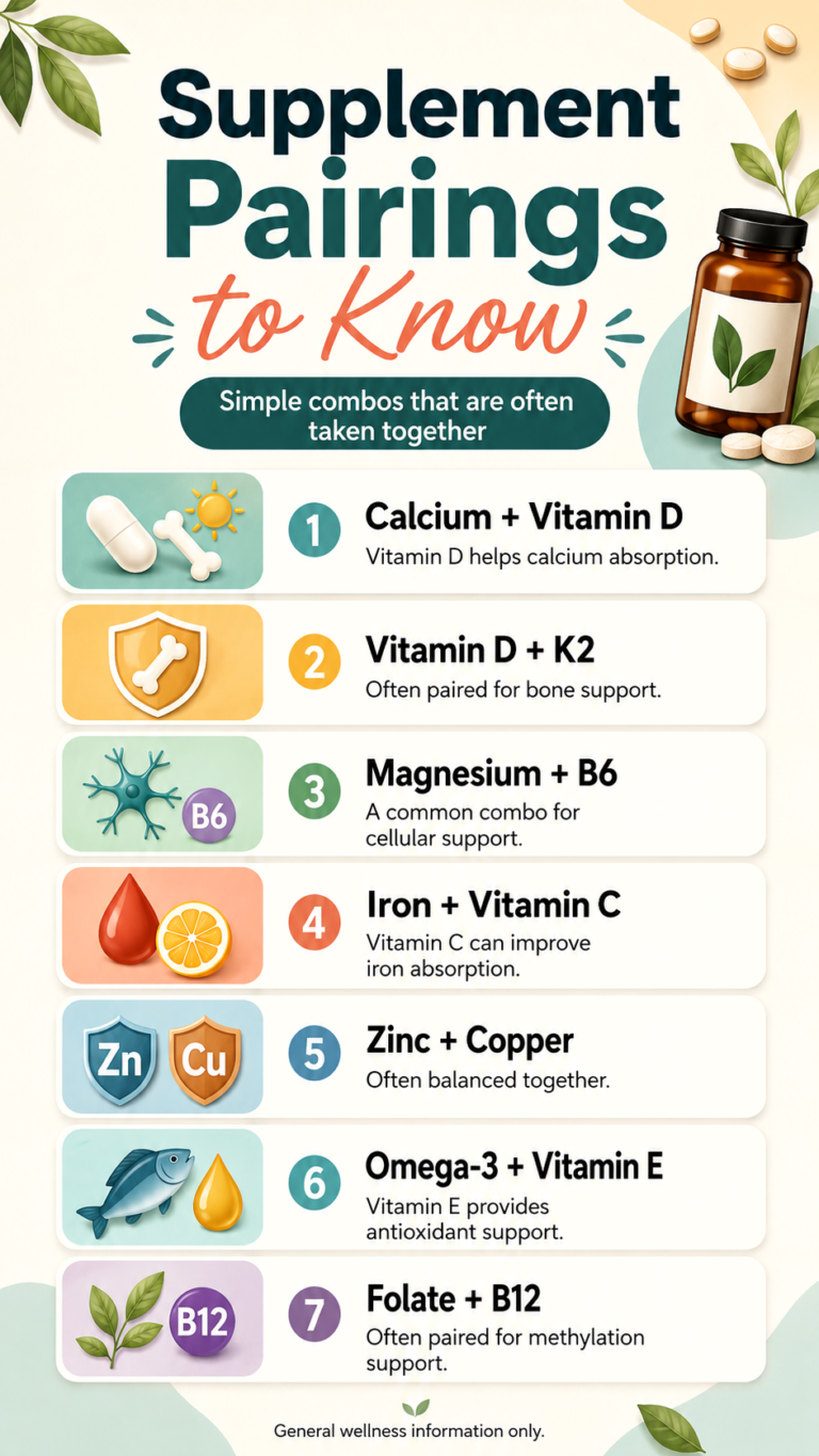 Supplement Pairing Guide What to Take Together for Better Absorption