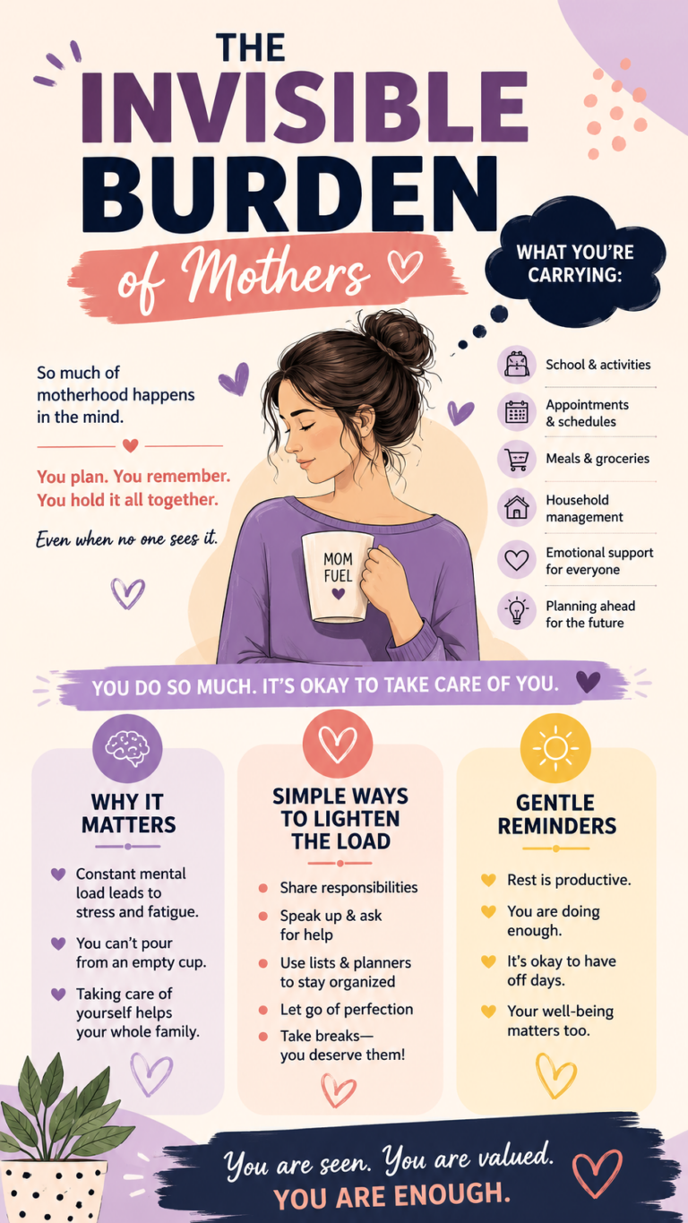 The Invisible Mental Load of Mothers Signs, Stress  Self-Care