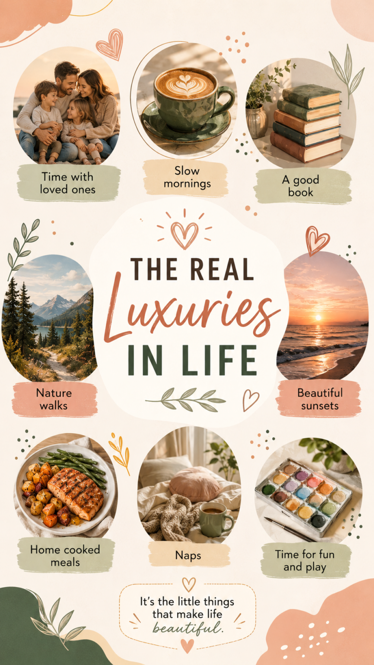 The Real Luxuries in Life Simple Joys, Slow Living  Everyday Happiness