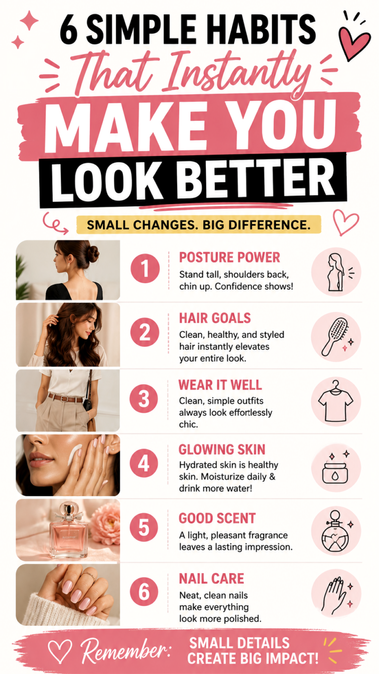 6 Simple Glow Up Tips That Instantly Make You Look More Attractive Fast