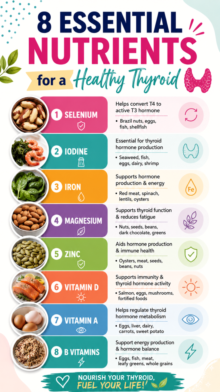 Top 8 Nutrients for Thyroid Health Foods to Support Thyroid Function Naturally