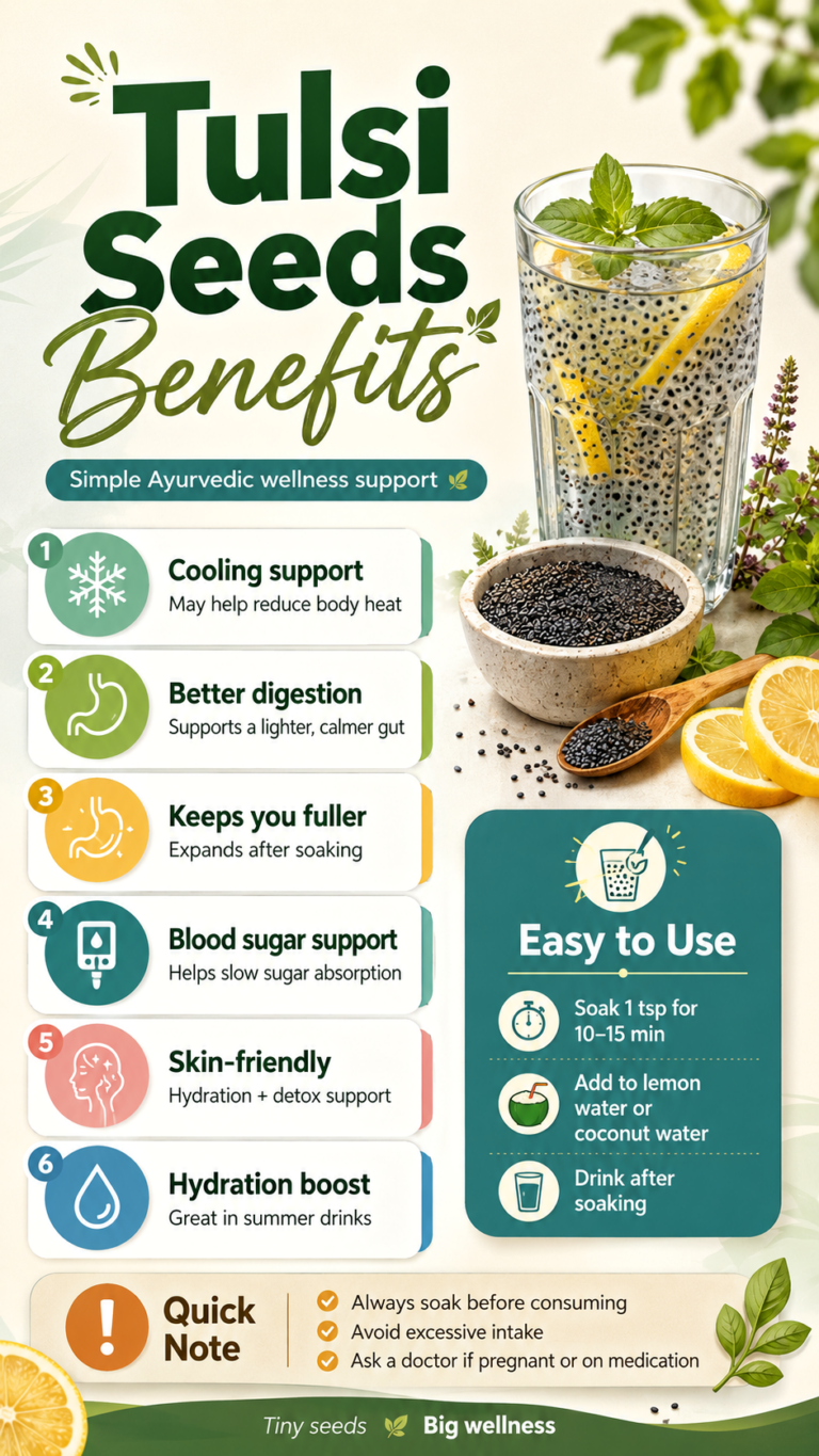Tulsi Seeds Benefits for Digestion, Skin, Weight Loss and Cooling Relief