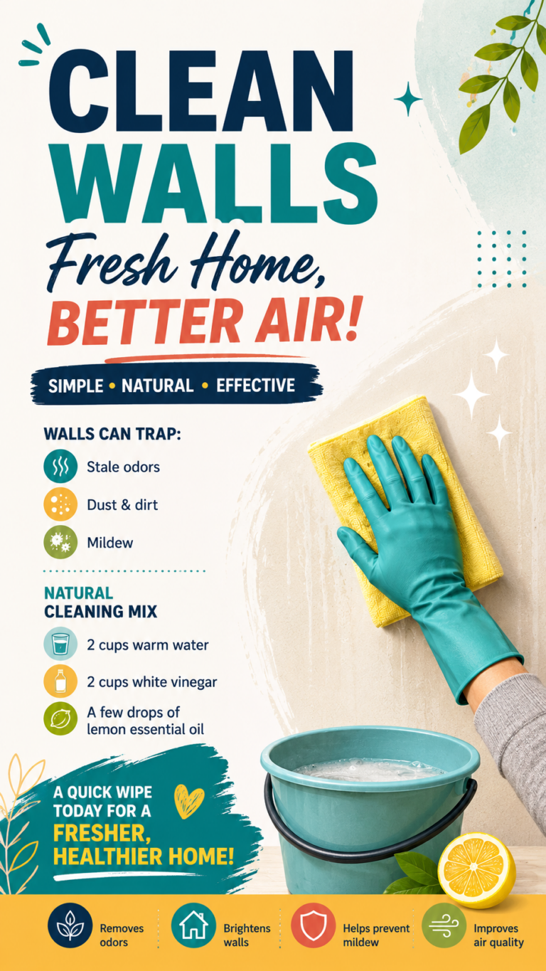 How to Wash Walls to Remove Dust, Mildew  Stale Smells Naturally