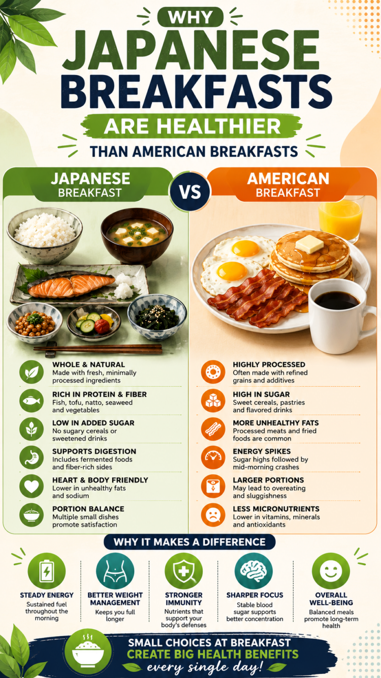 Why Japanese Breakfasts Beat American Breakfasts for Health and Energy Benefits