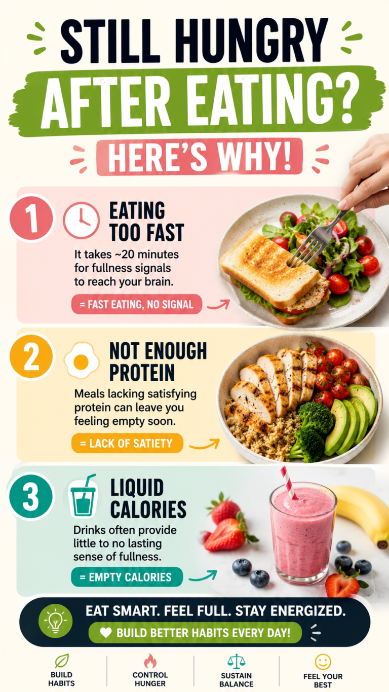 Still Hungry After Eating 3 Hidden Reasons You Never Feel Full