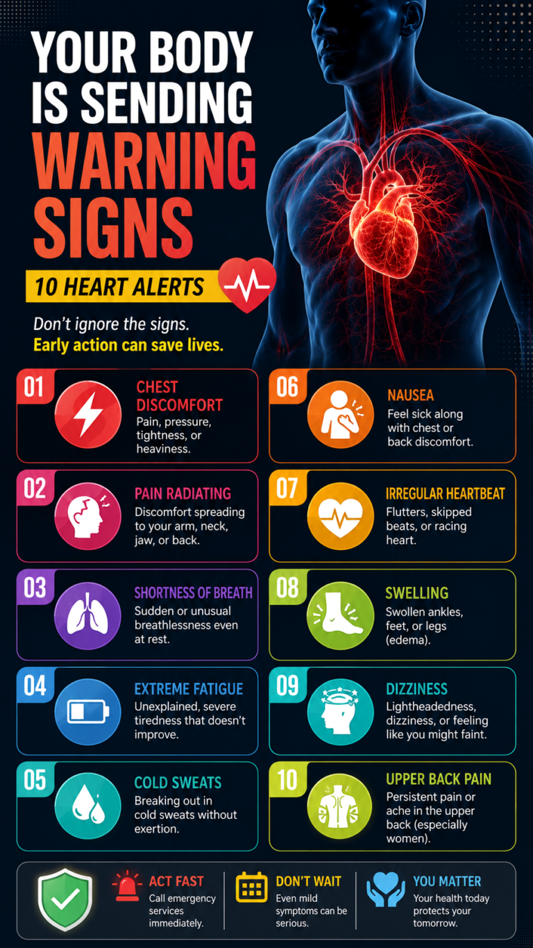 10 Heart Warning Signs Your Body Should Never Ignore  Heart Health Alert Today