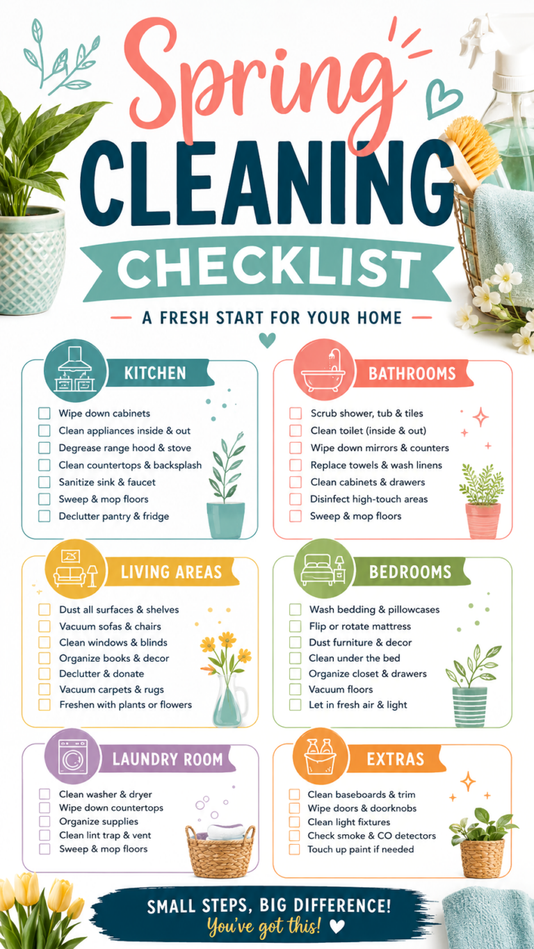 Ultimate Spring Cleaning Checklist for a Fresh, Organized Home Guide