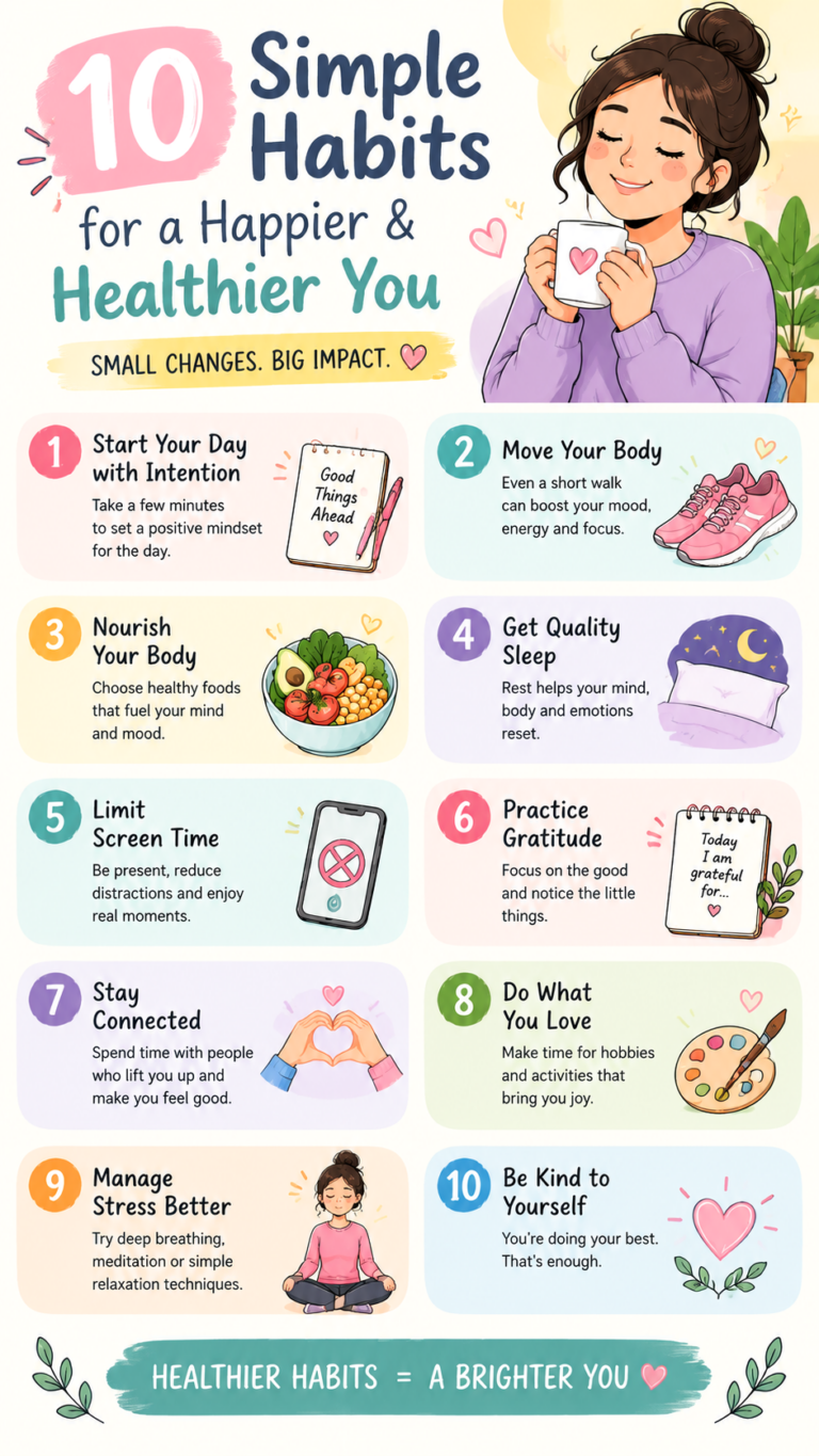 10 Mental Health Habits for a Happier, Balanced Life  Simple Self-Care Tips
