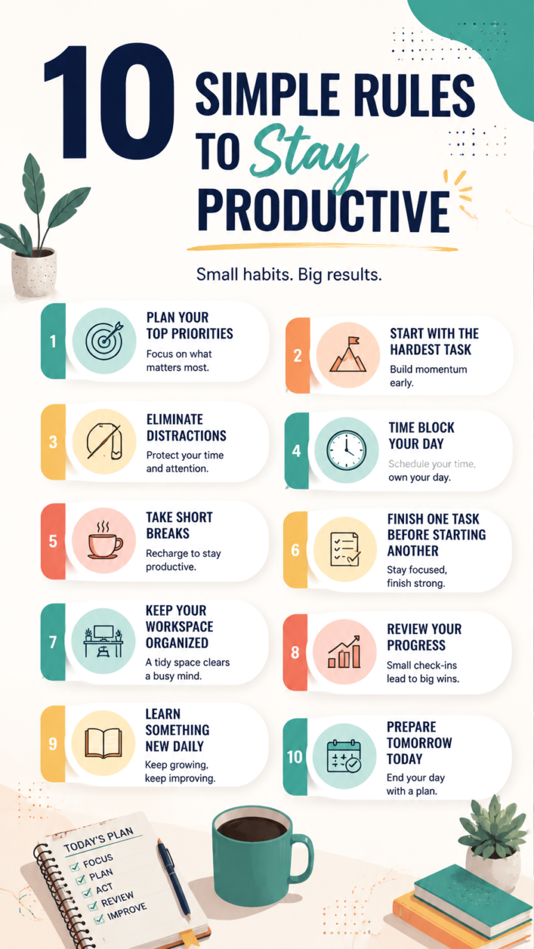 10 Productivity Rules That Actually Work for Better Focus  Time Management