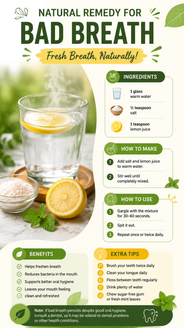 Natural Remedy for Bad Breath Fresh Breath Tips with Lemon and Salt