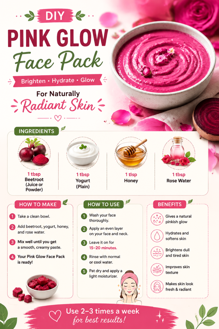 DIY Pink Glow Face Pack Recipe for Naturally Radiant Skin