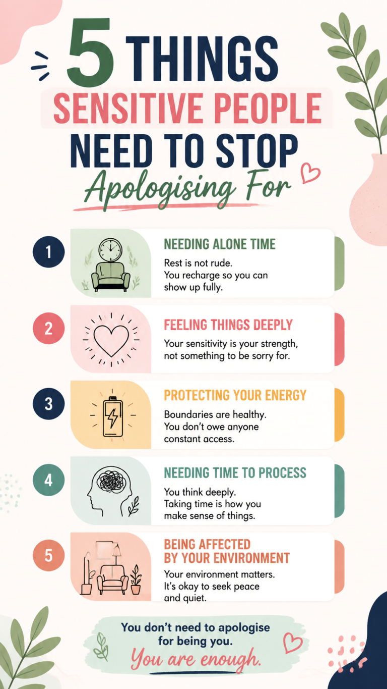5 Things Highly Sensitive People Should Stop Apologising For
