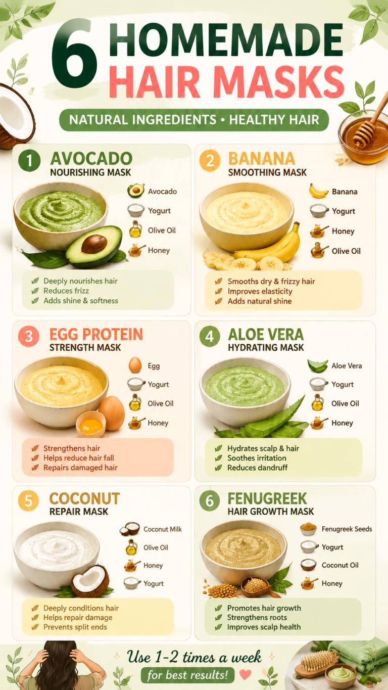 6 DIY Hair Masks for Strong, Shiny  Healthy Hair  Natural Hair Care