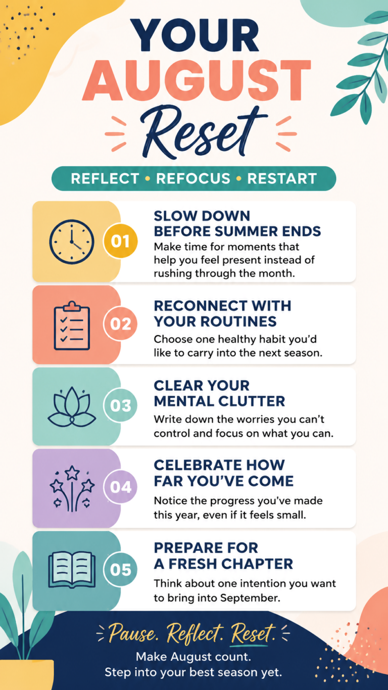 August Reset Guide Simple Self Care Ideas to Refresh Your Routine