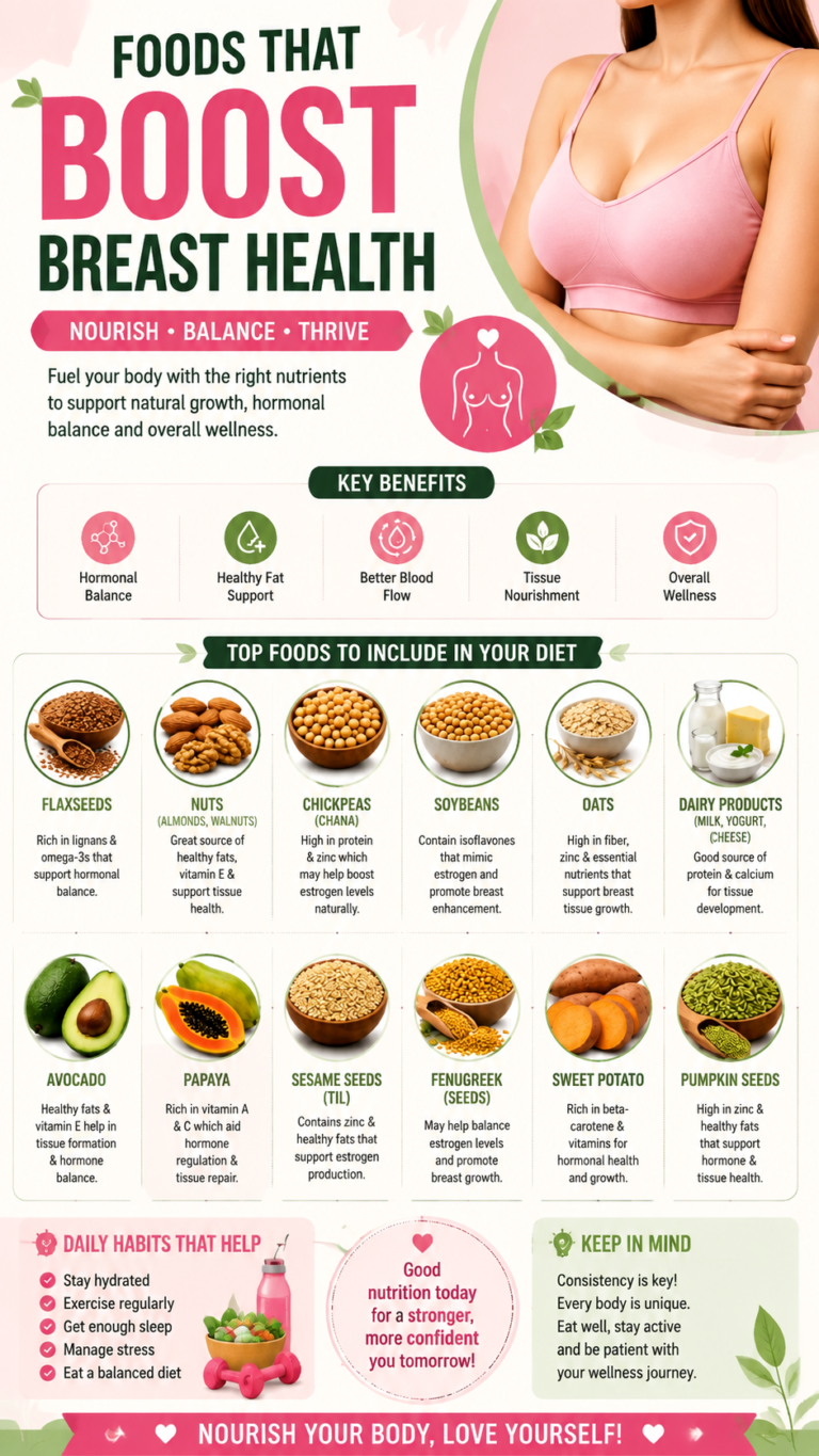 Best Foods to Increase Breast Size Naturally  Breast Health Nutrition Guide