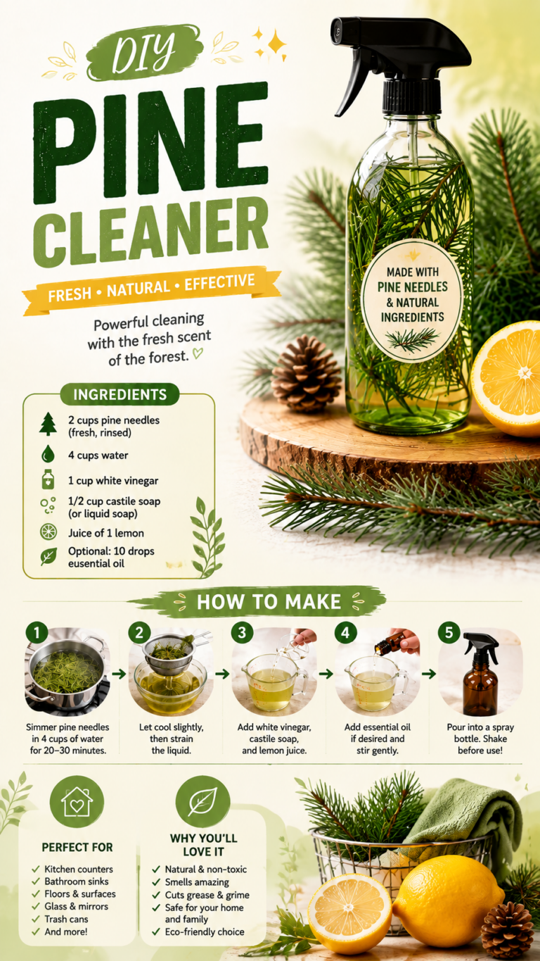 DIY Pine Cleaner Recipe  Natural Homemade Eco-Friendly Surface Cleaner