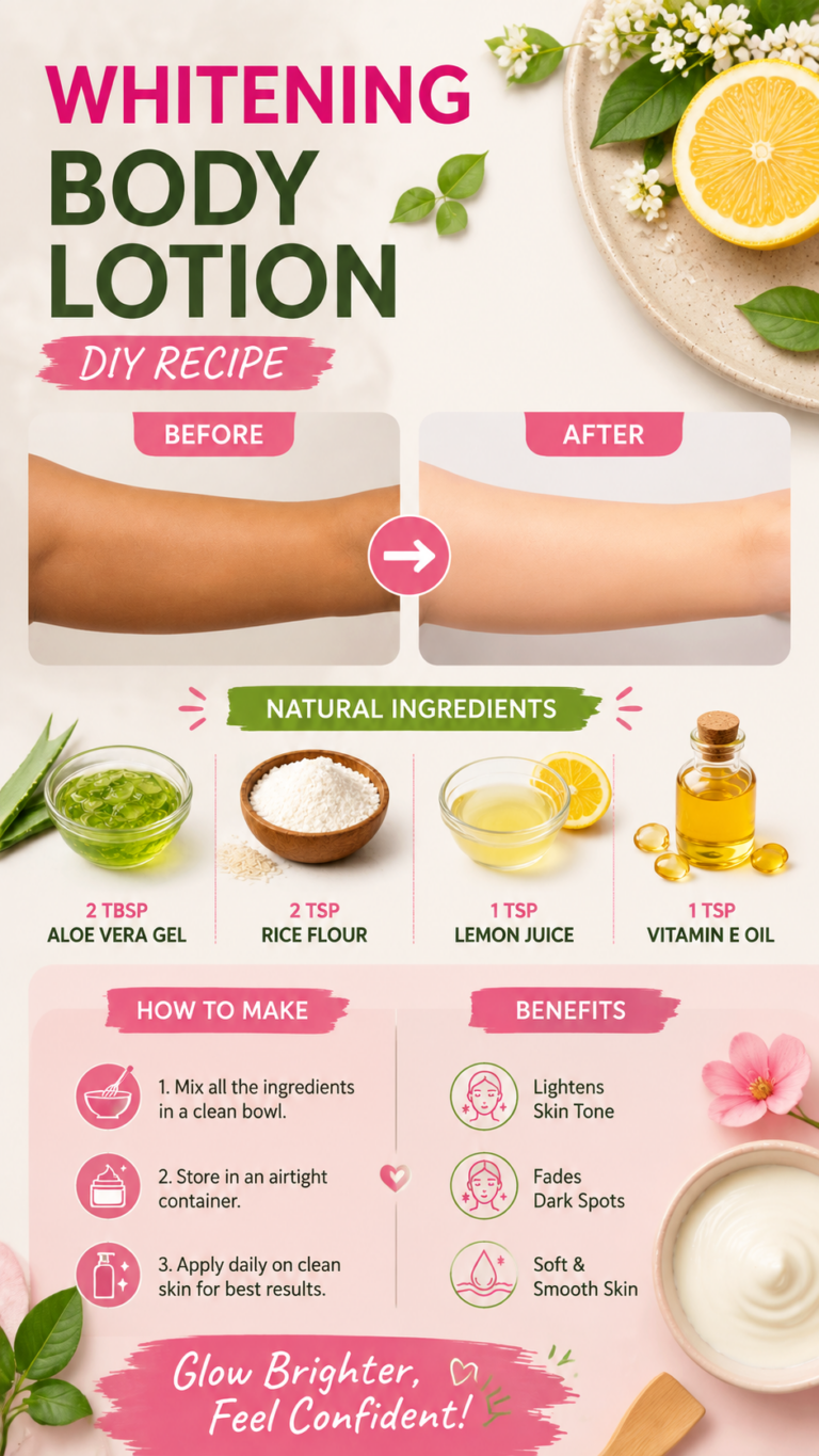 DIY Whitening Body Lotion Recipe  Natural Brightening Skin Care