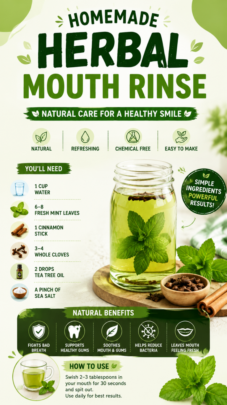 DIY Herbal Mouth Rinse Recipe  Natural Homemade Mouthwash for Fresh Breath