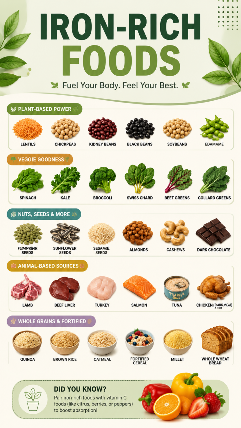 Iron Rich Foods for Period Support  Best Nutrition During Your Cycle