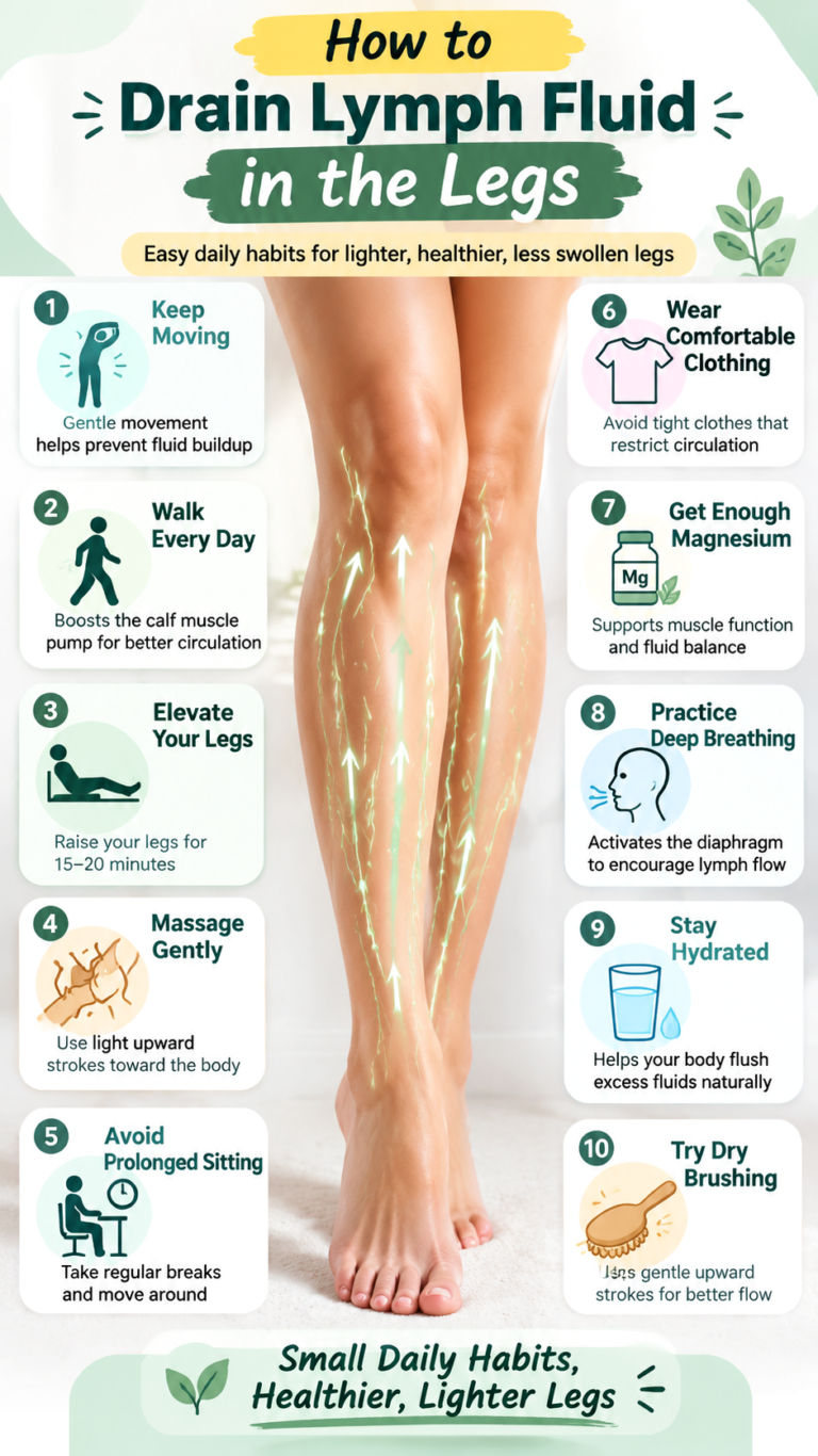 How To Drain Lymph Fluid In Legs Naturally  Simple Daily Habits For Better Flow