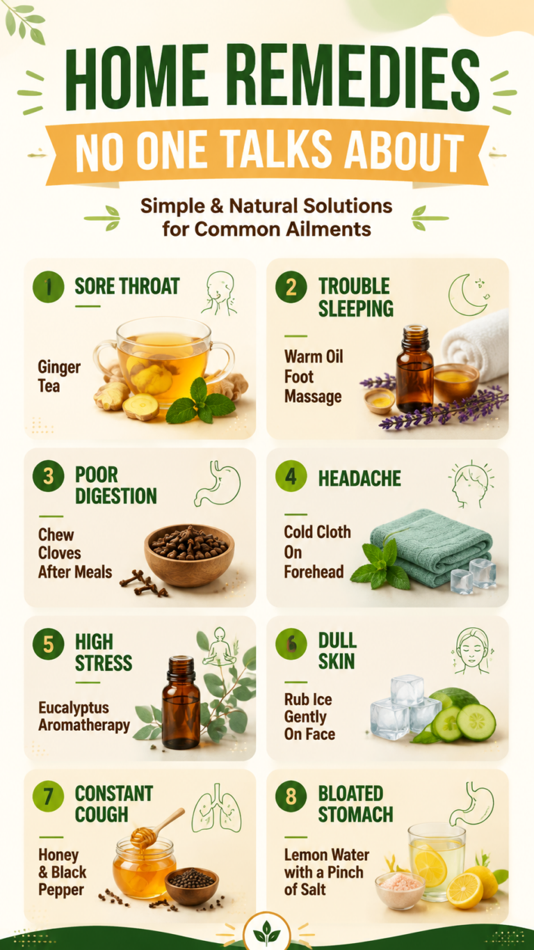 8 Simple Home Remedies for Common Ailments You Should Know