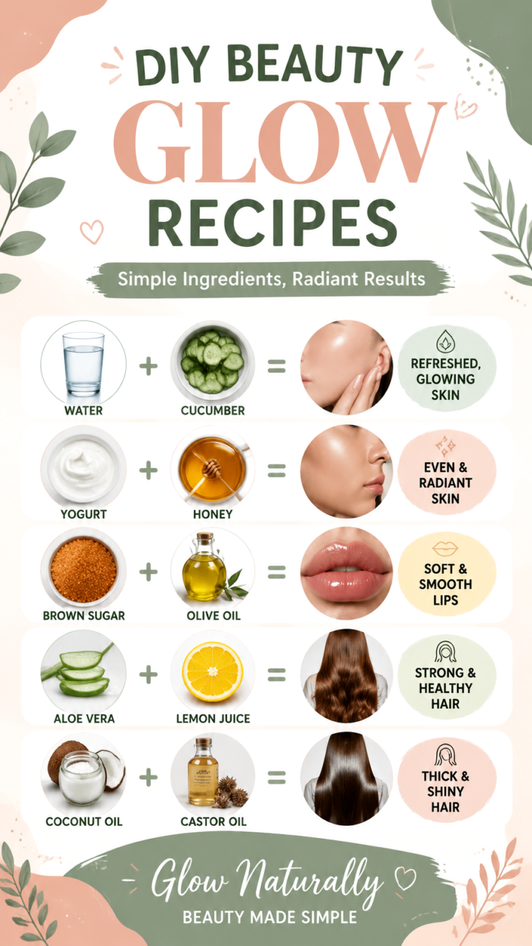 DIY Beauty Glow Recipes Natural Skincare  Hair Care Tips for Radiant Results